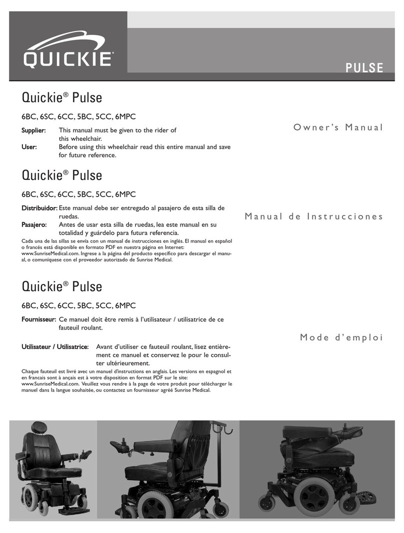 Quickie Pulse 6BC owner's manual