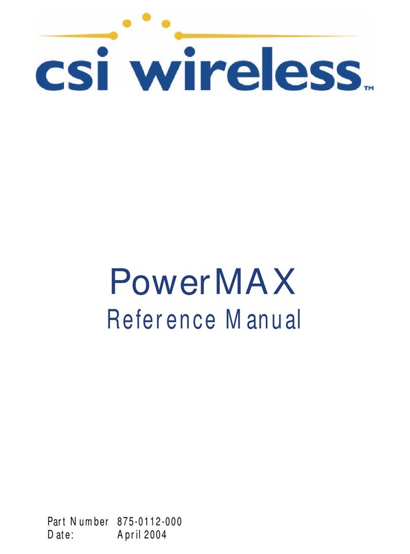 CSI PowerMax User manual