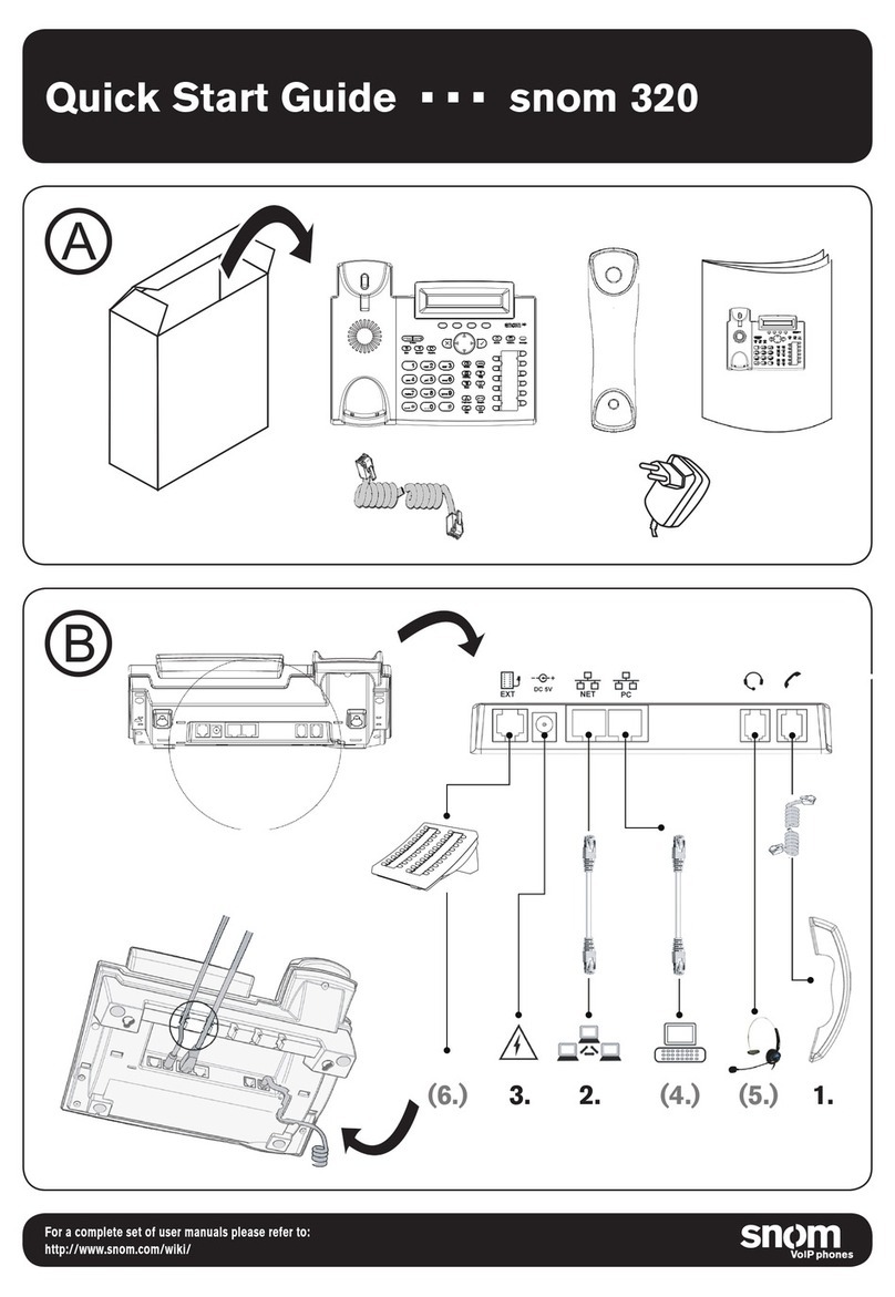 Snom 320 User manual