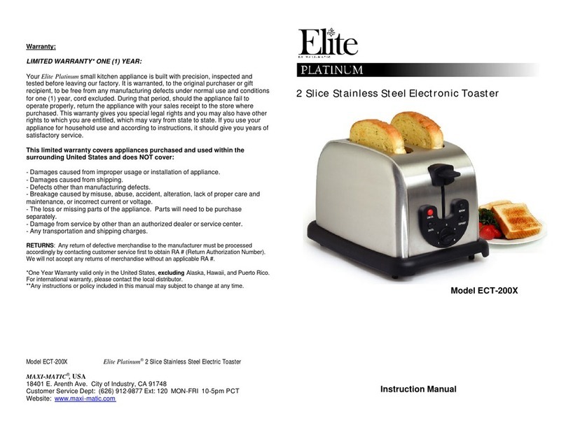 Elite ECT-200X User manual