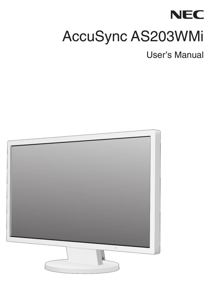 NEC AccuSync AS203WMi User manual NEC AccuSync AS203WMi User manual
