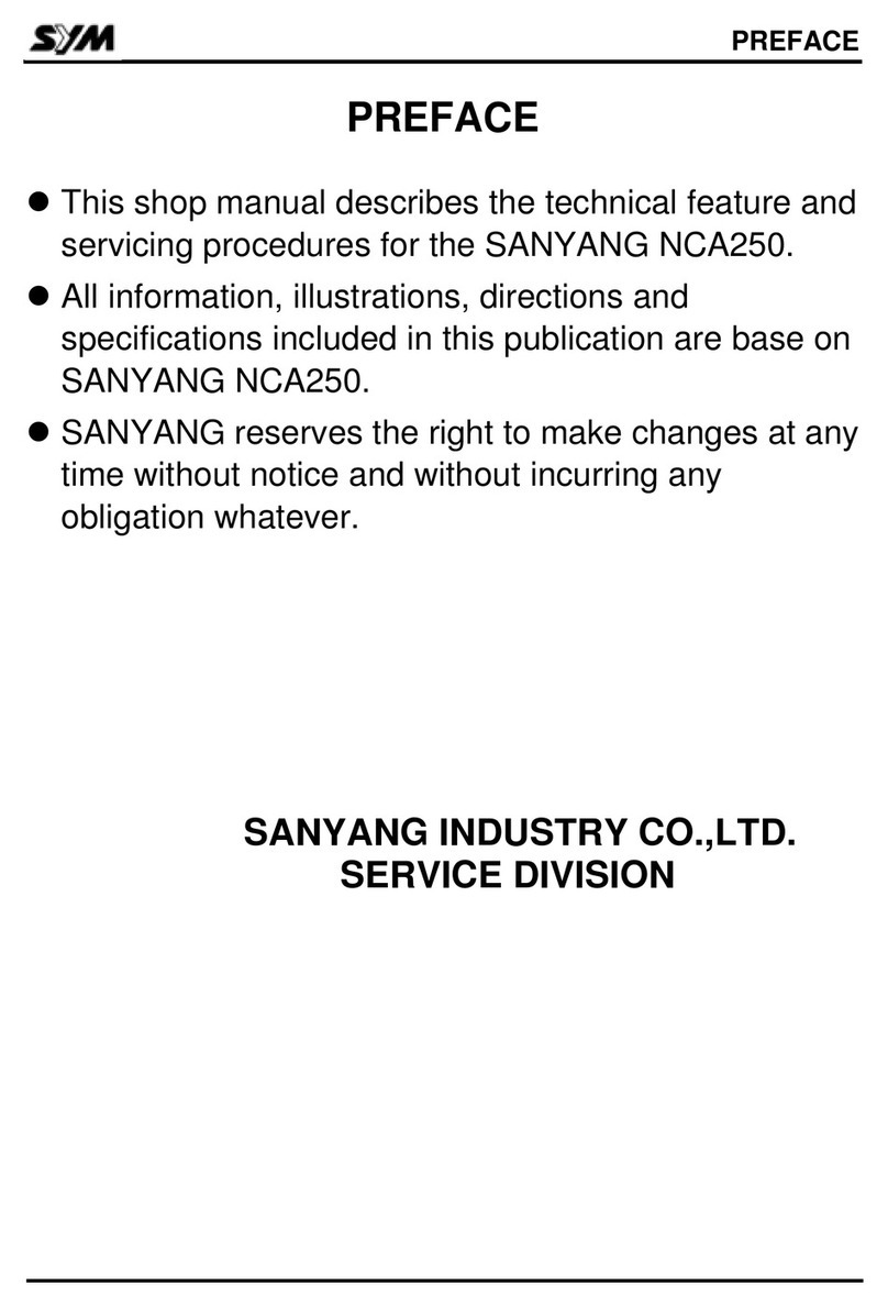 Sym NCA250 Service manual