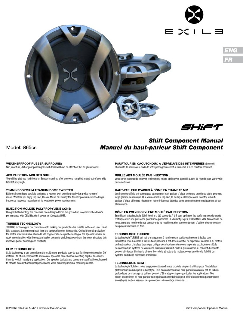 Exile Shift S65cs manual