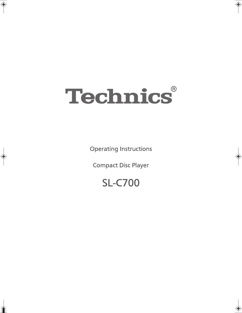 Technics SL-C700 User manual