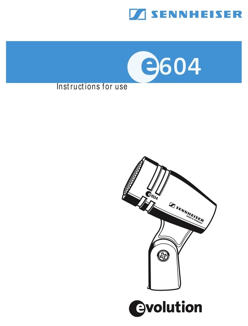 Sennheiser Evolution E 604 Instructions for use