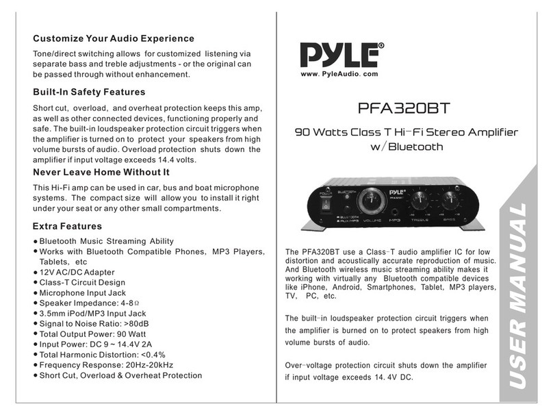 Pyle PFA320BT User manual