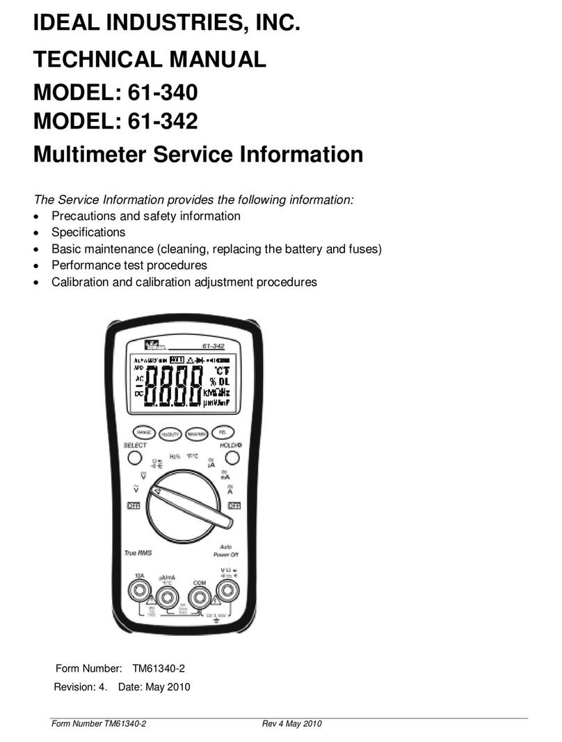 IDEAL INDUSTRIES 61-340 Technical manual