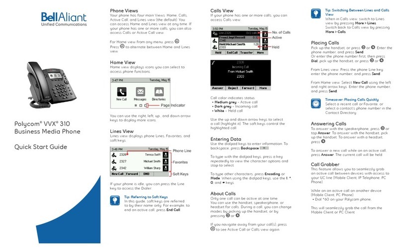 Polycom VVX 310 User manual