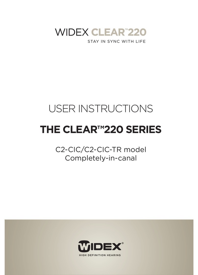 Widex C2-CIC User instructions