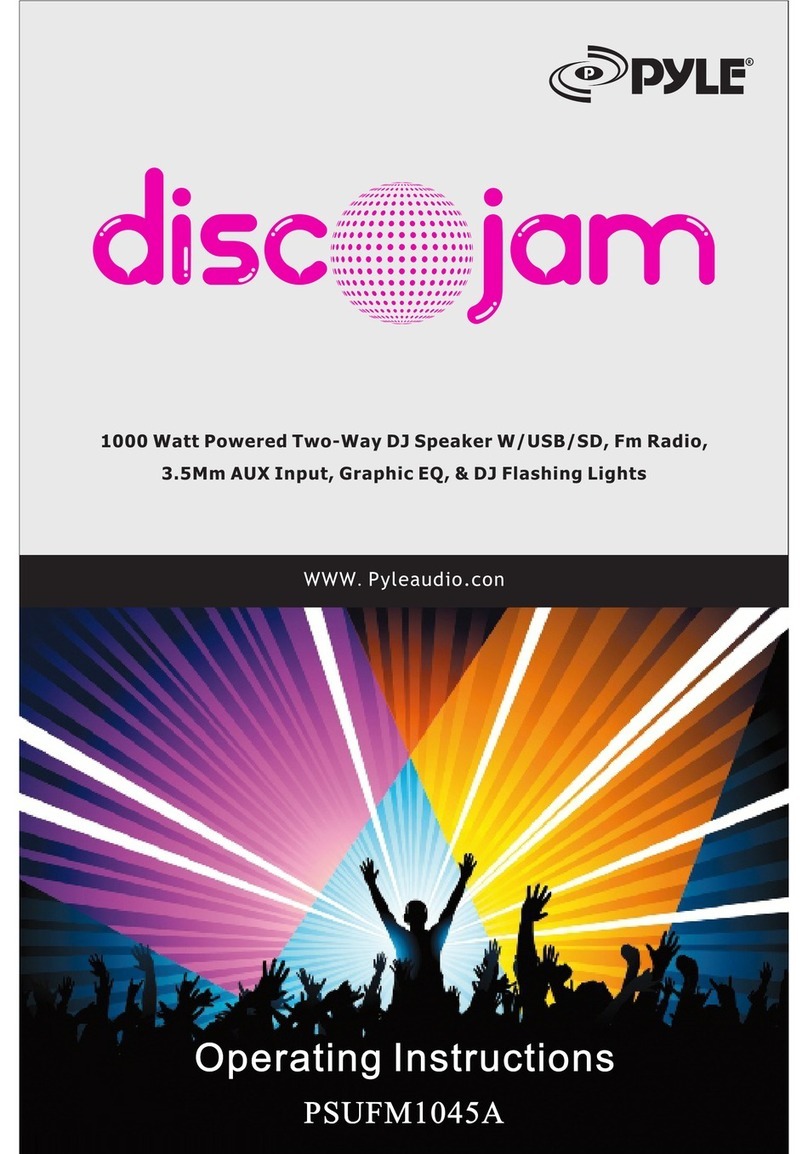 Pyle discojam PSUFM1045A User manual