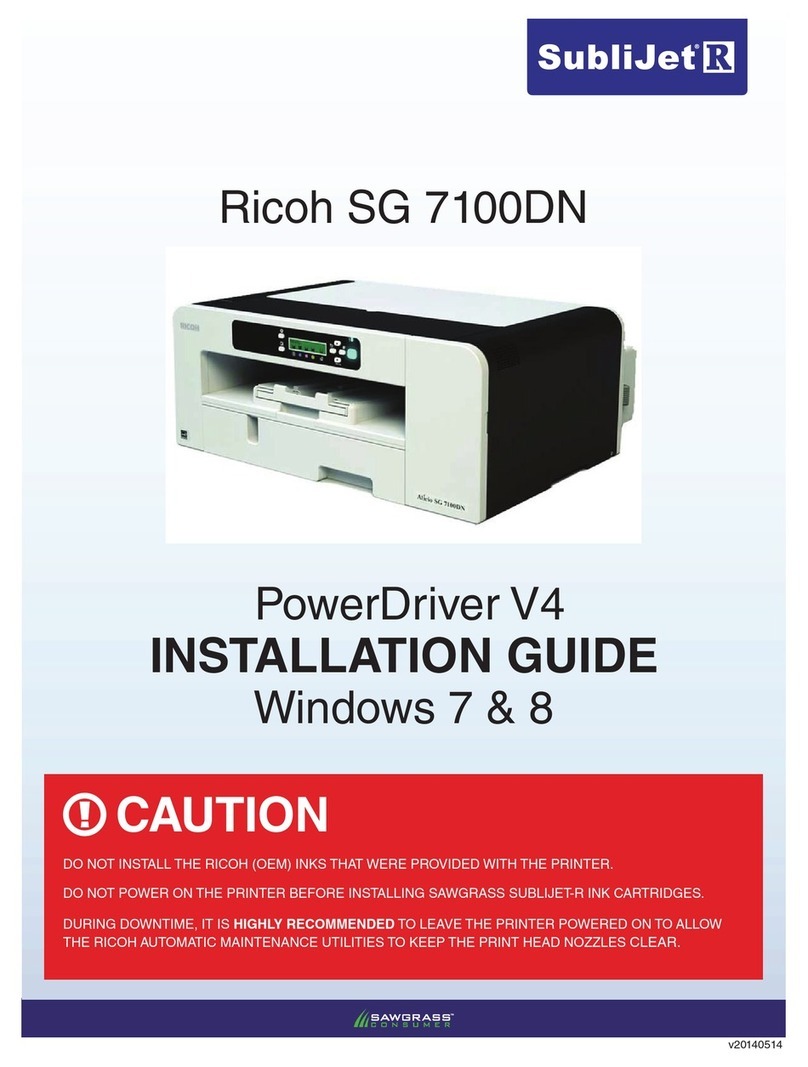 Ricoh SG 7100DN installation guide