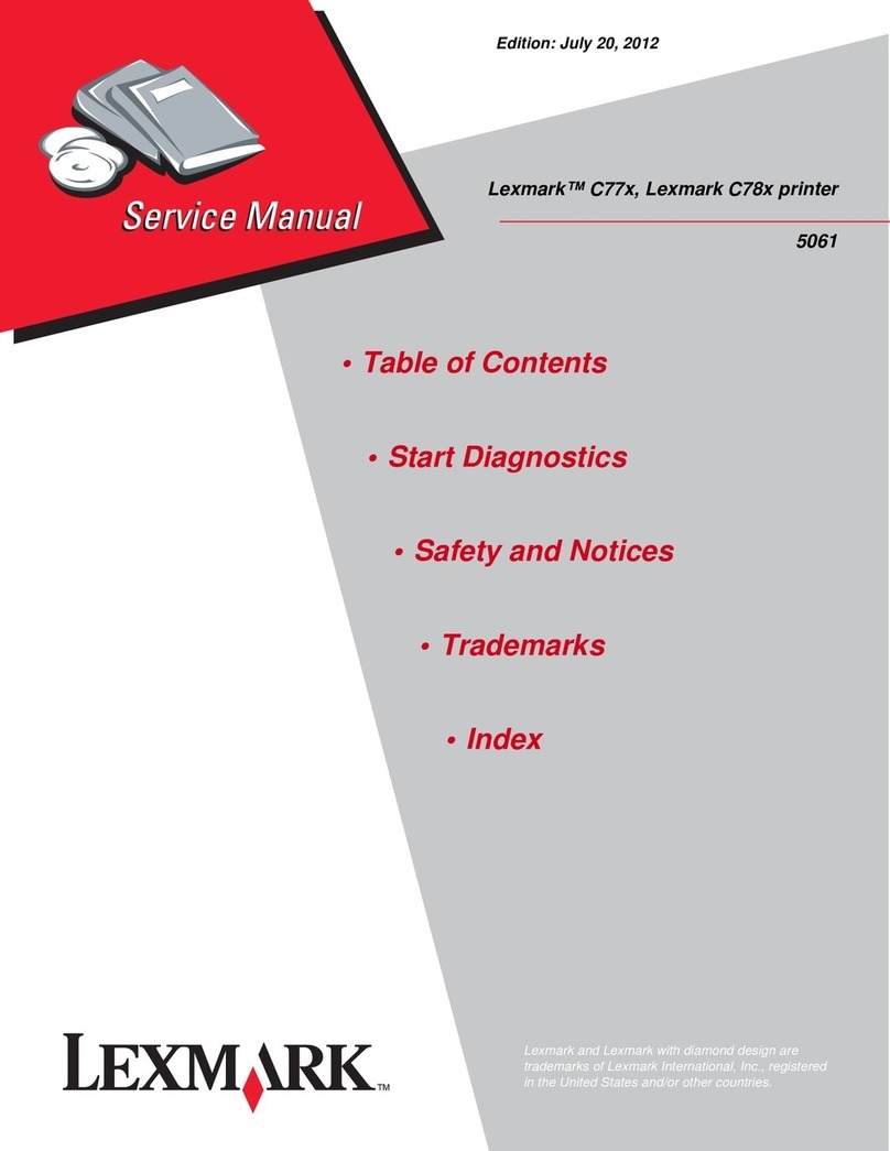 Lexmark C78x User manual Lexmark C78x User manual