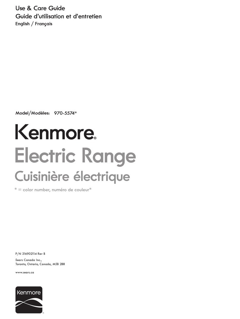 Kenmore 970-5574 Series User manual