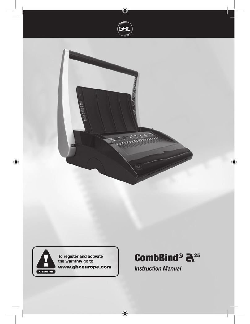 GBC CombBind A25 User manual