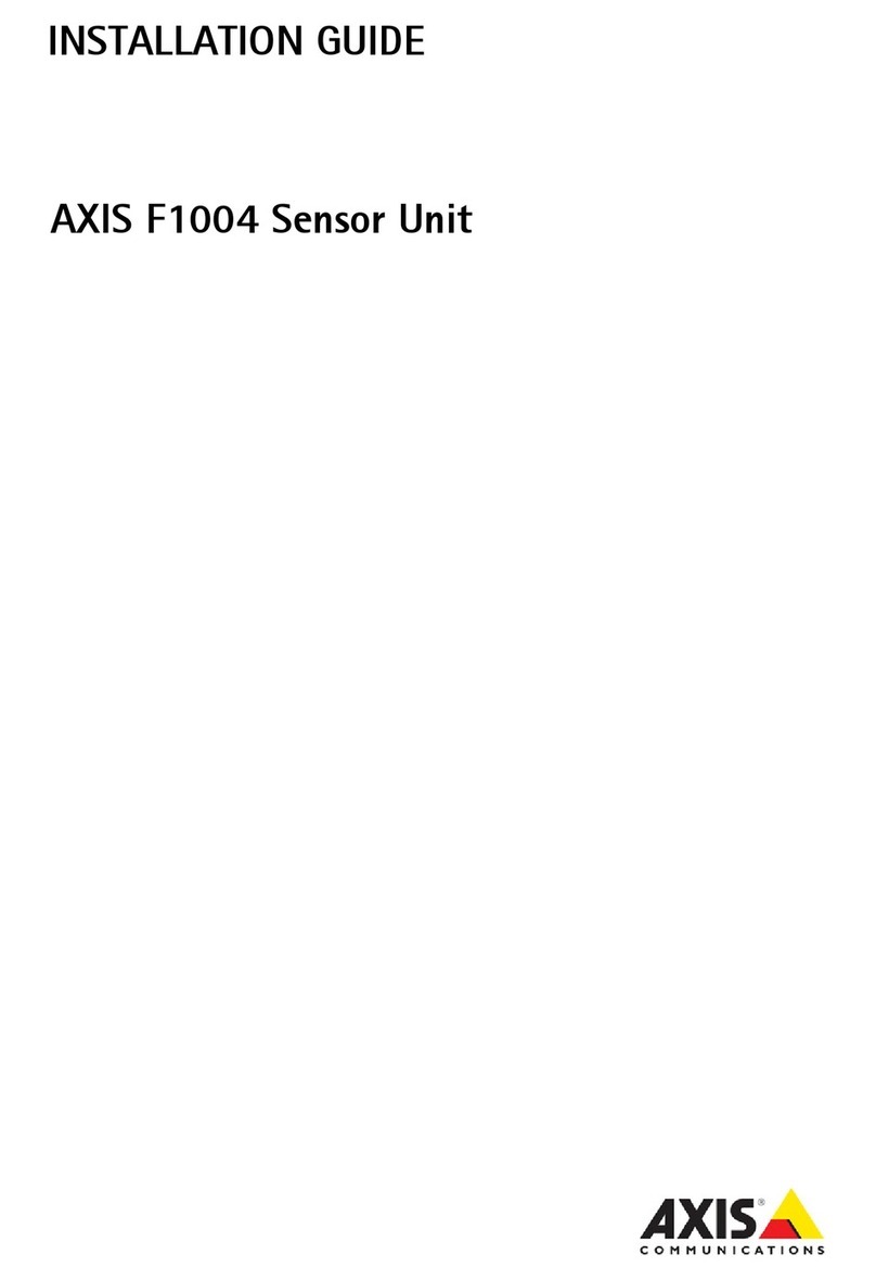 Axis F1004 User manual