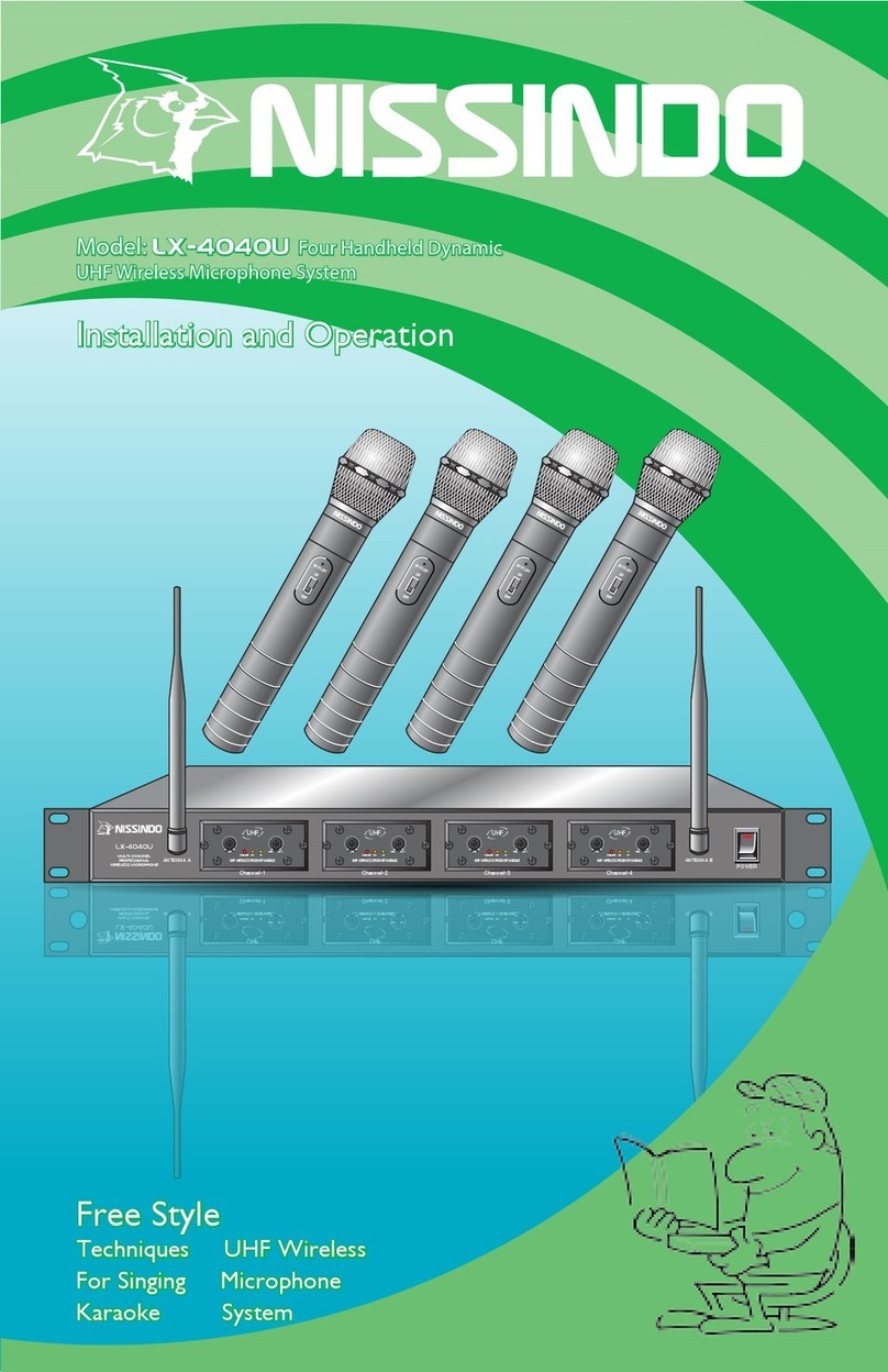 Nissindo LX-4040U Installation and operation