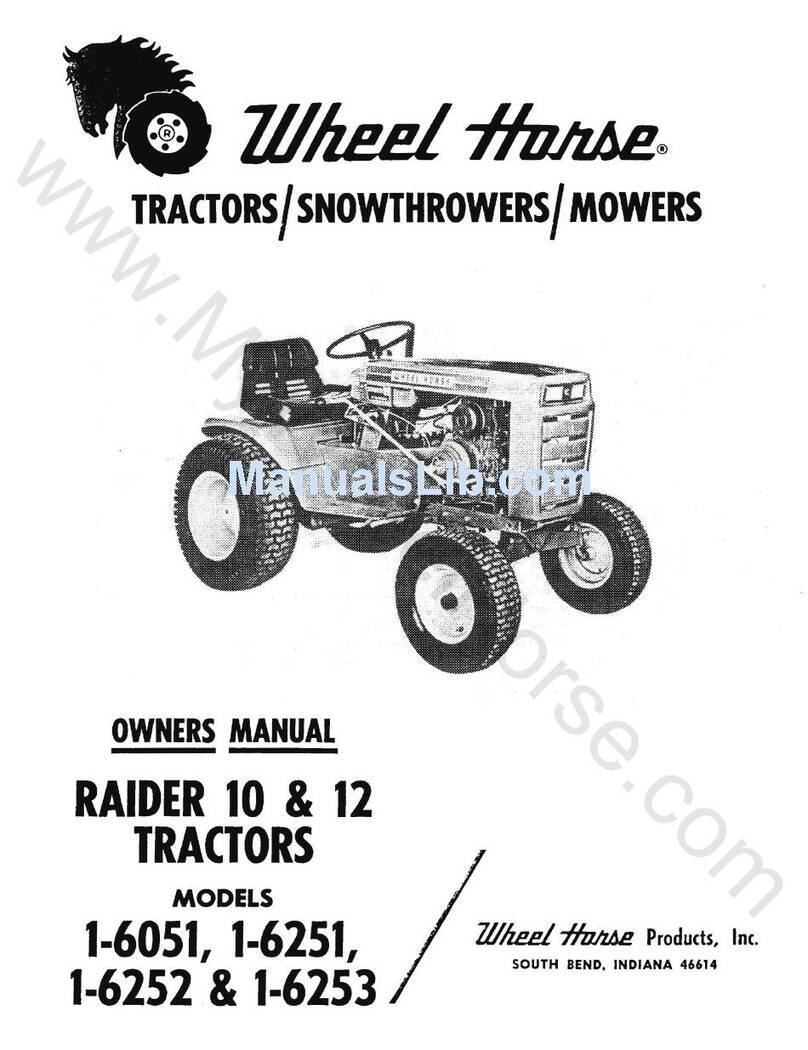 Wheel Horse 1-6051 User manual