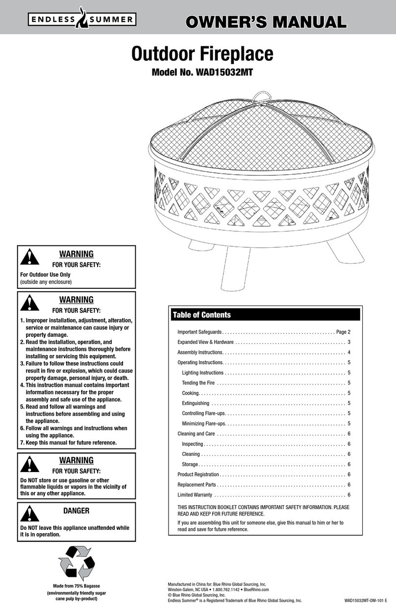 Endless Summer WAD15032MT User manual