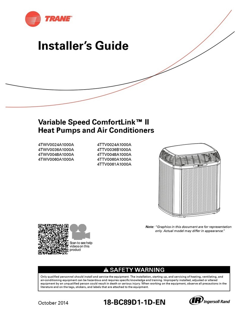 Trane 4TWV0024A1000A Assembly instructions