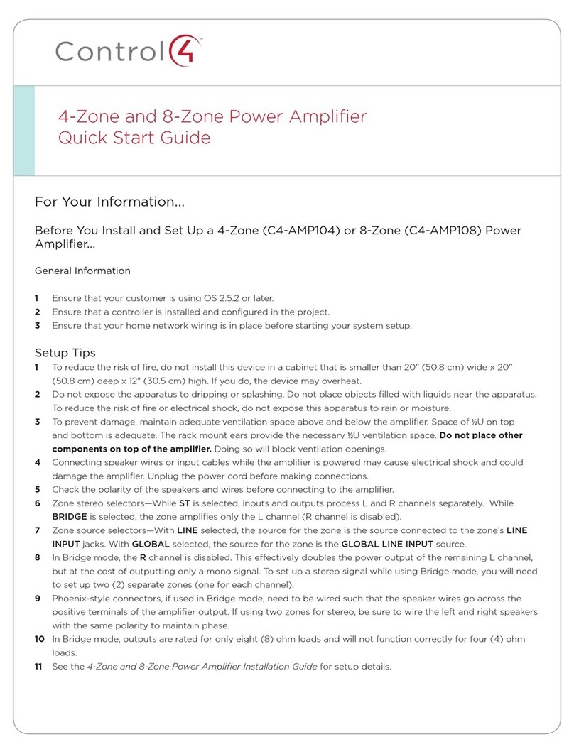 Contro l4 C4-AMP104 User manual
