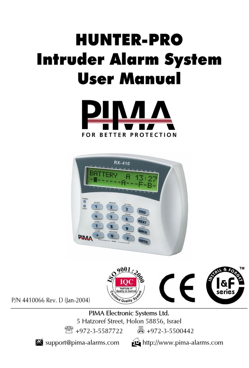 Pima hunter-pro user manual Pima hunter-pro user manual