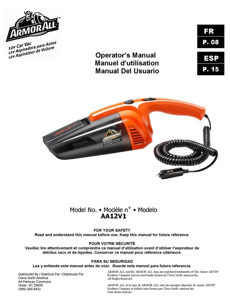 ArmorAll AA12V1 Operator's manual