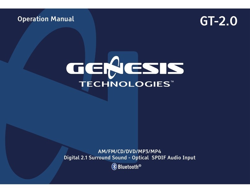 Genesis GT-2.0 Operation manual