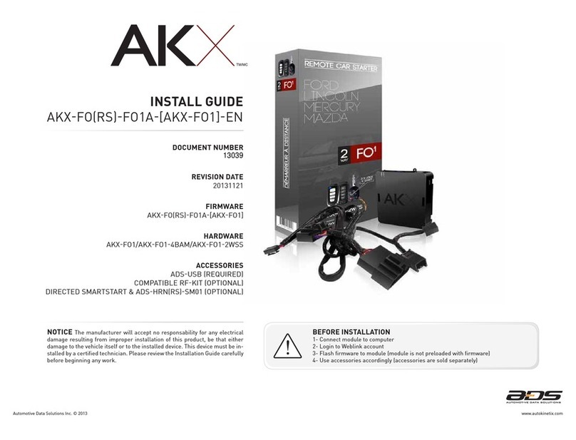 ADS AKX-FO(RS)-FO1A-[AKX-FO1]-EN User manual