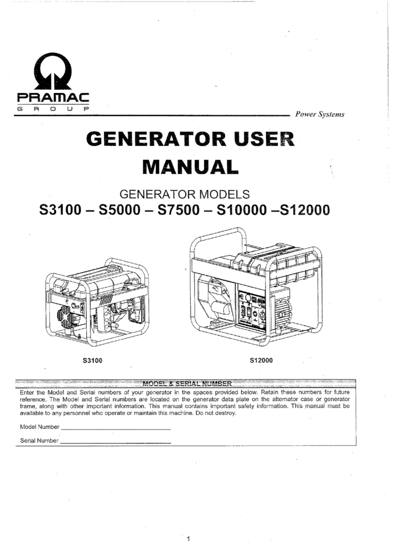Pramac S3100 User manual