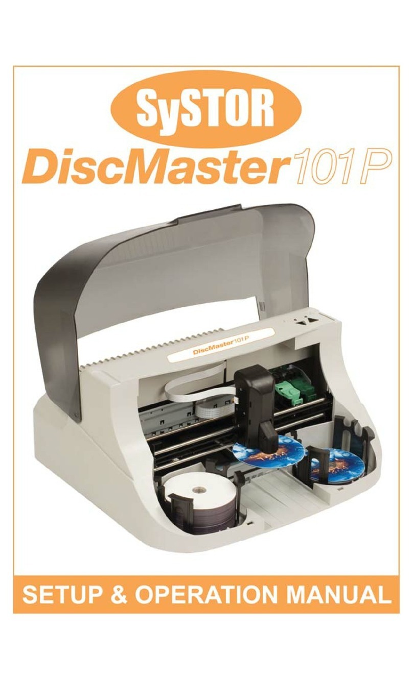 Systor DiscMaster 101P Setup & operation guide