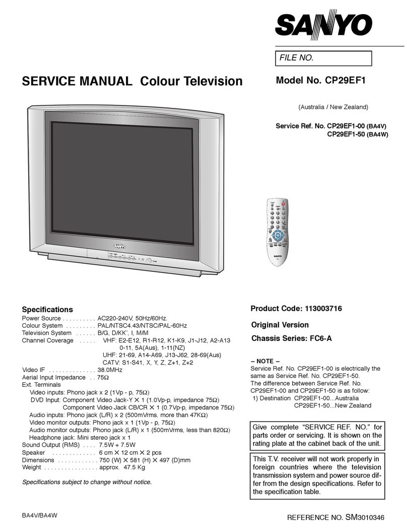 Sanyo CP29EF1 User manual Sanyo CP29EF1 User manual