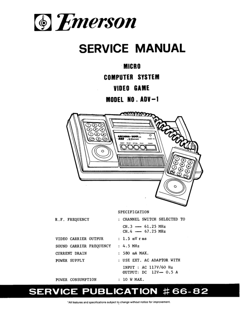 Emerson ADV-1 Service manual