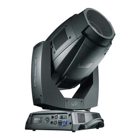 Claypaky ALPHA PROFILE 1500 C61330 instruction manual