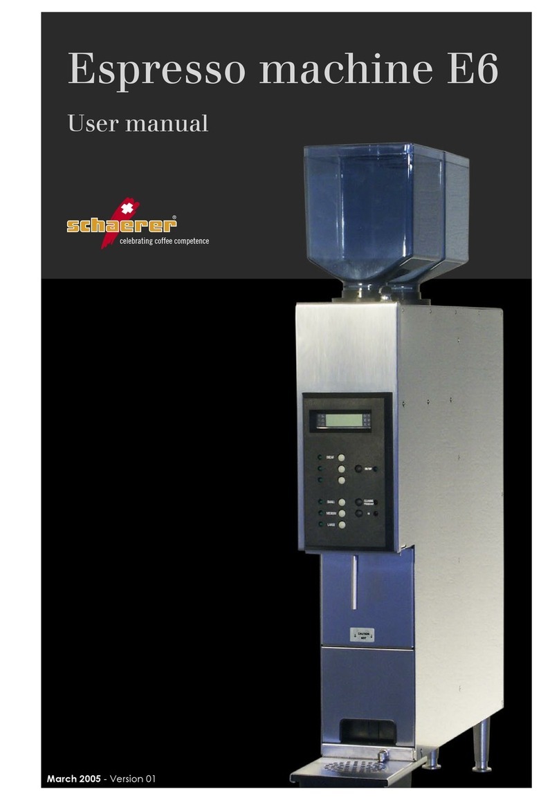 Schaerer E6 User manual