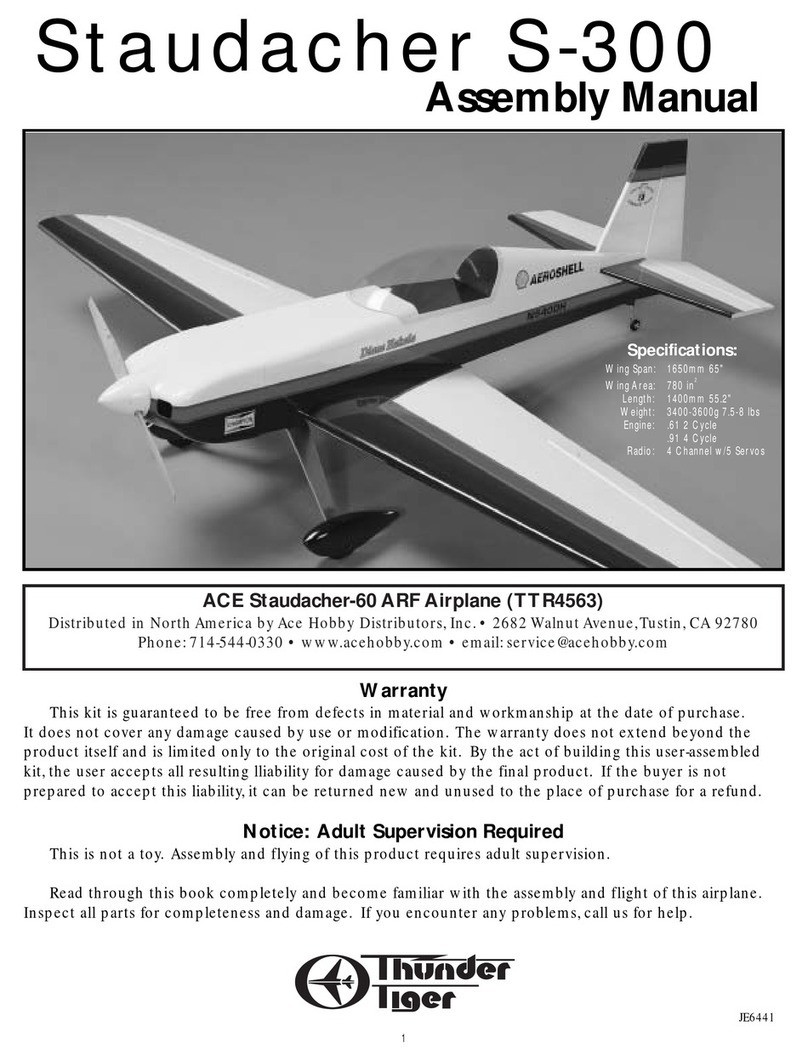 THUNDER TIGER Staudacher S-300 User manual