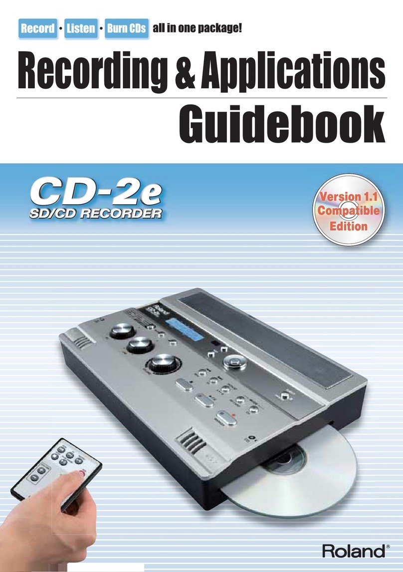 Roland CD-2e Guide book