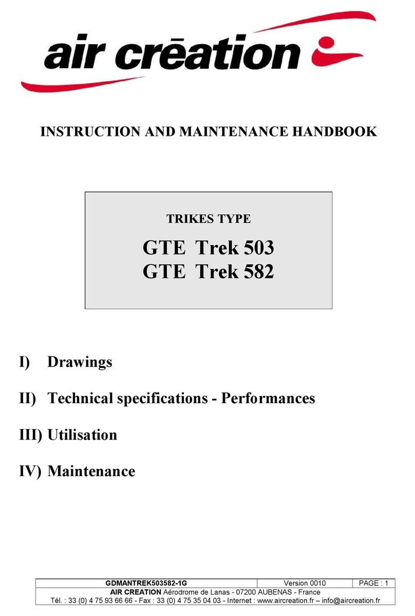 Air Creation GTE Trek 503 Instructions for use Air Creation GTE Trek 503 Instructions for use