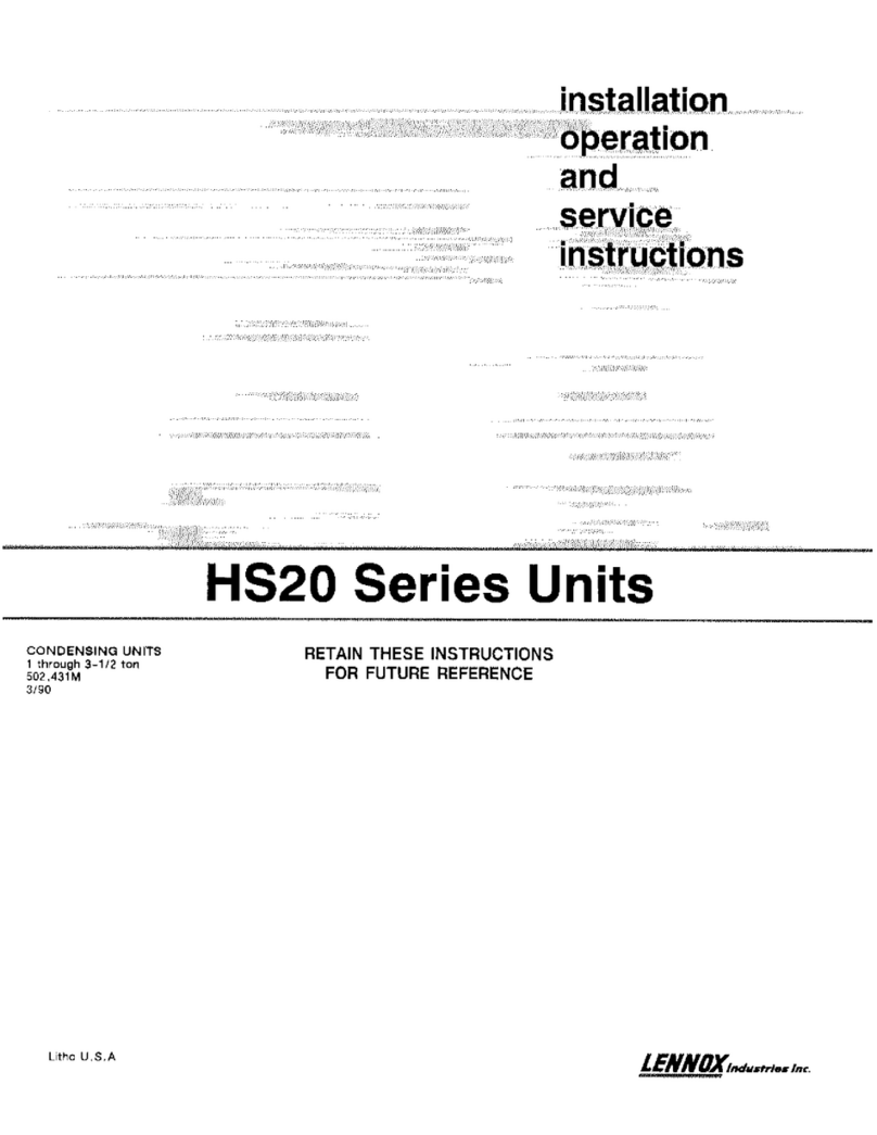 Lennox HS20-211 Setup guide