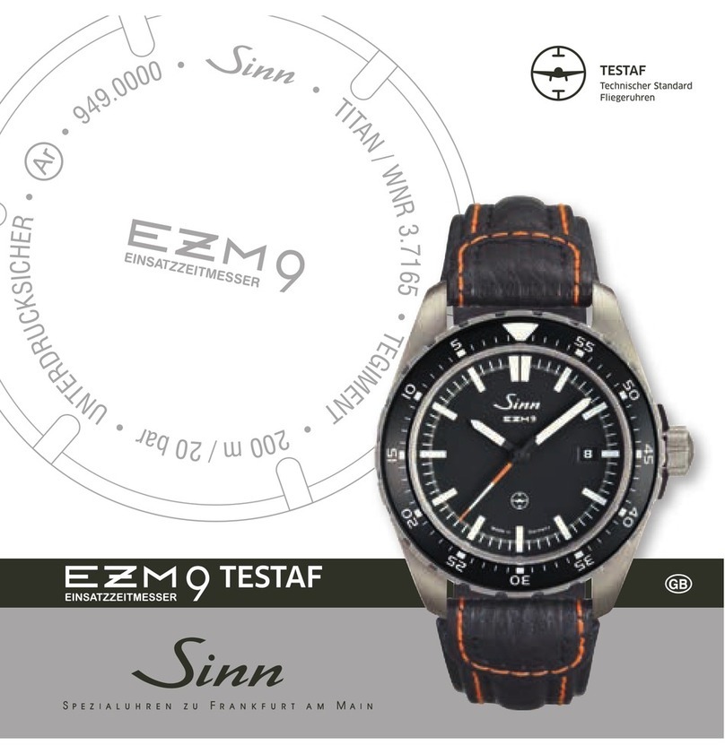 Sinn EZM 9 TESTAF User manual