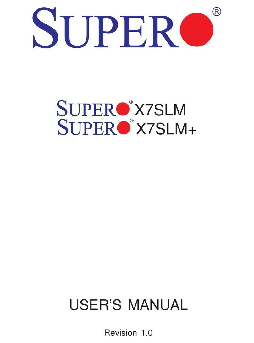 Supero X7SLM User manuals