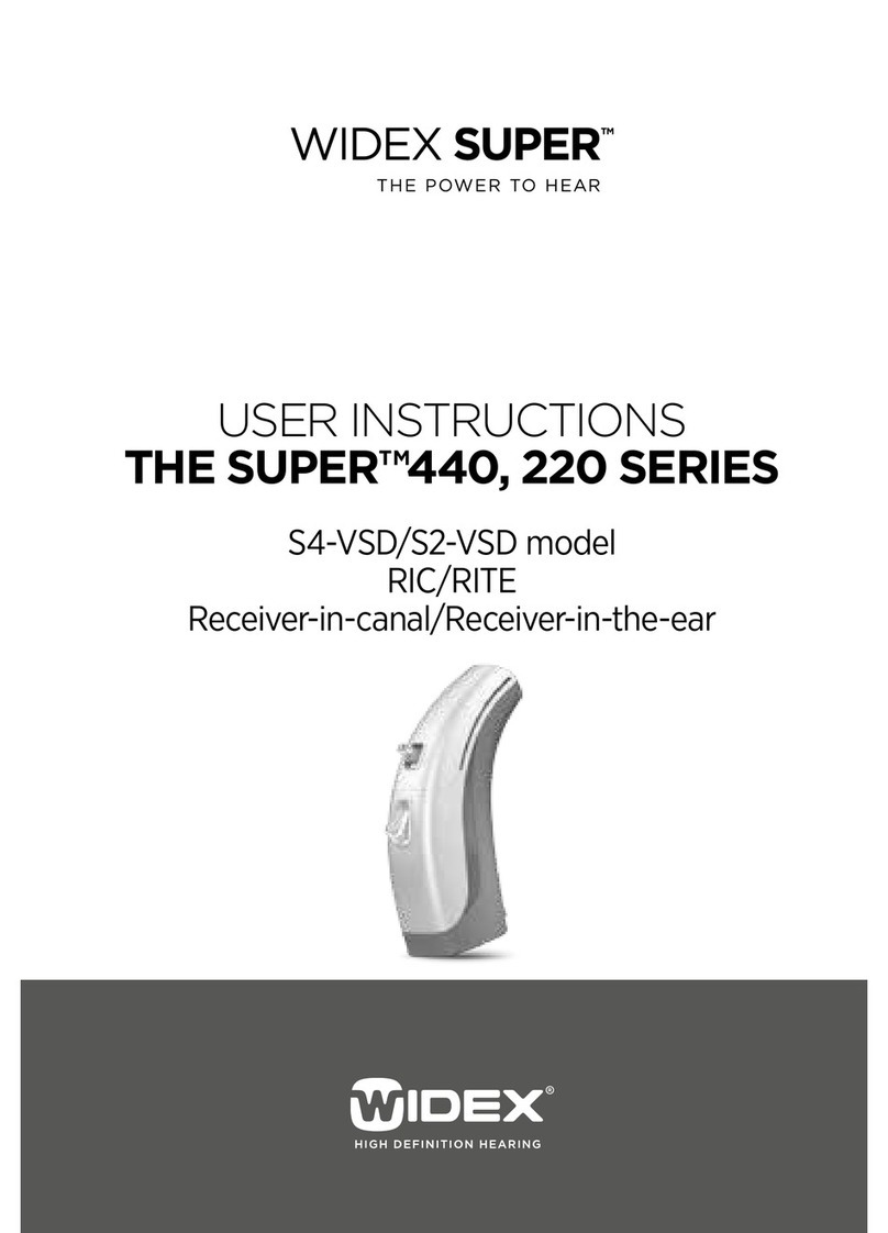 Widex S4-VSD User instructions