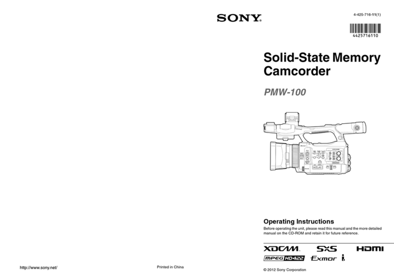 Sony PMW-100 operating instructions