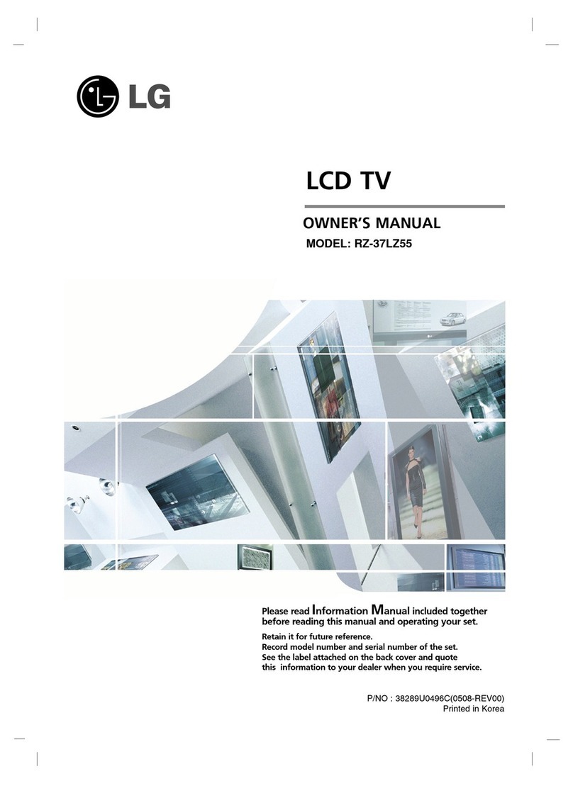 LG RZ-37LZ55 User manual