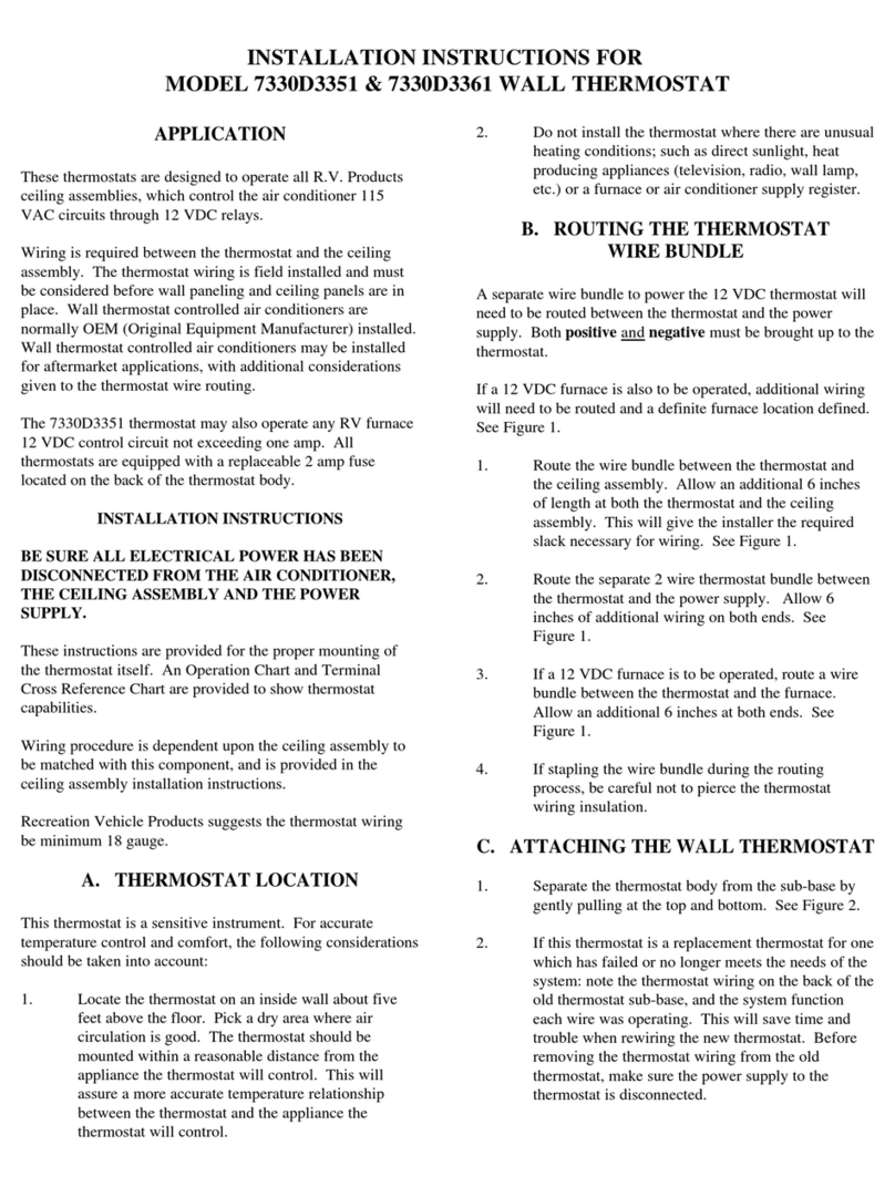 Coleman 7330D3351 installation instructions