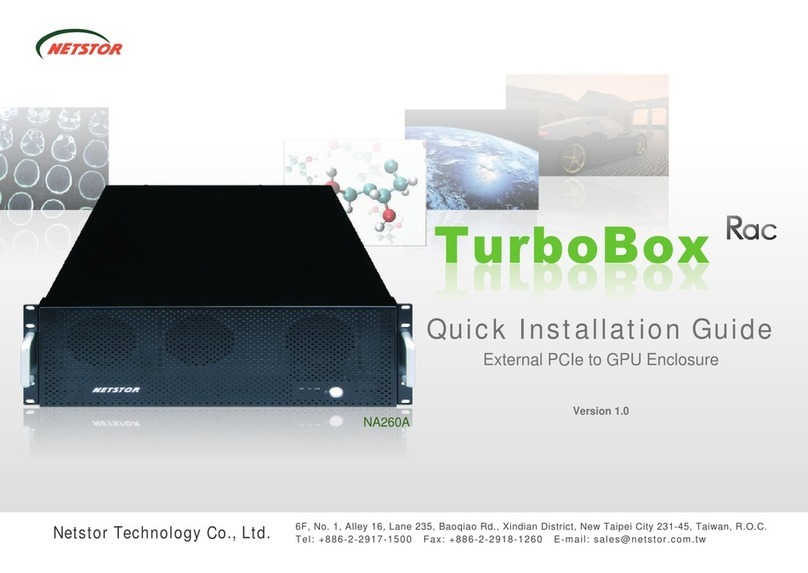 Netstor TurboBox Rac NA260A User manual