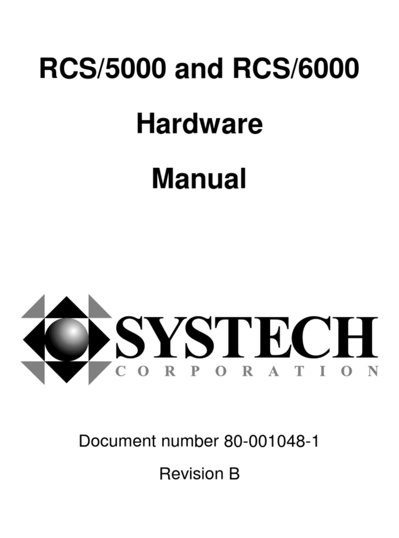 Systech Corporation RCS/5000 User manual