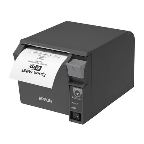 Epson TM-T70II Use and care manual