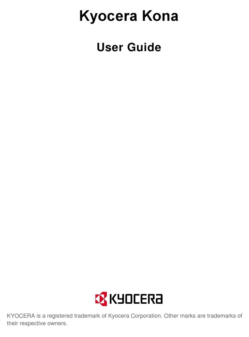 Kyocera Kona User manual
