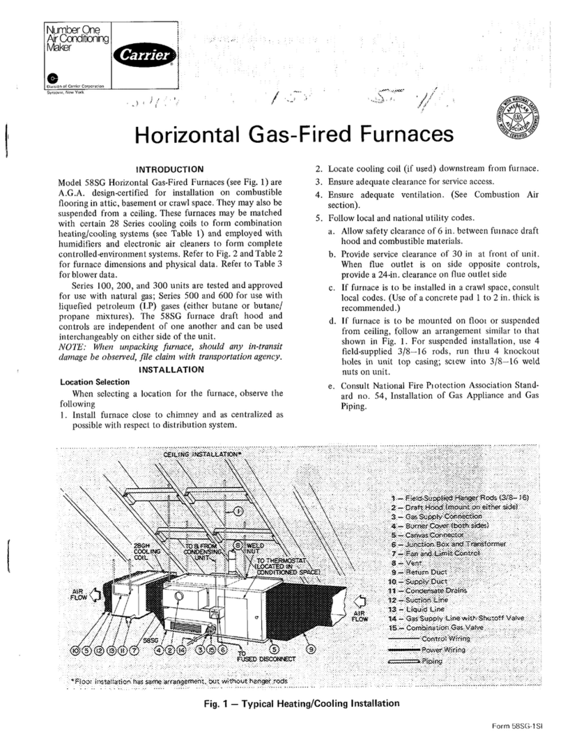 Carrier 58SG user manual