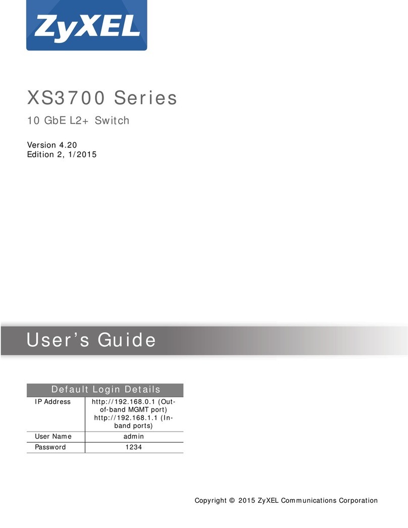 ZyXEL Communications XS3700 Series User manual ZyXEL Communications XS3700 Series User manual